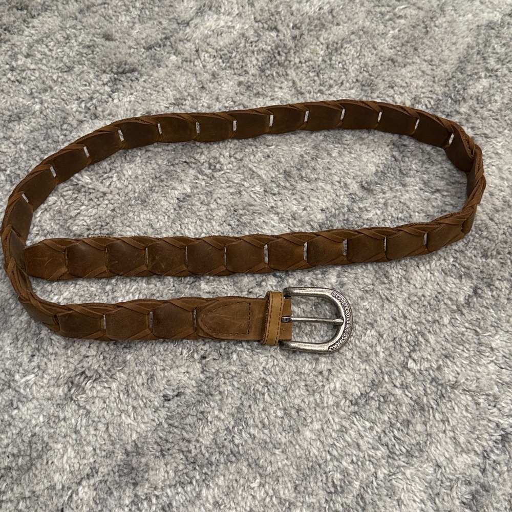 Levi Strauss & Co S.F. CAL VINTAGE Leather Western Belt - Picture 4 of 5